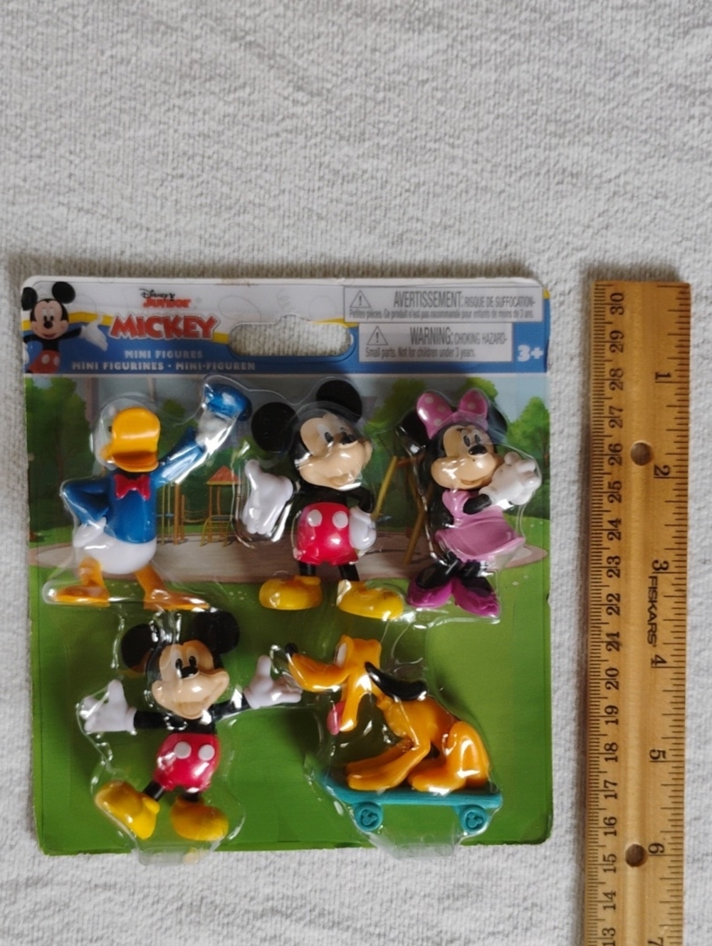 Disney Mickey & Friends Kids Toy Figure Set — Pink, Yellow, Blue